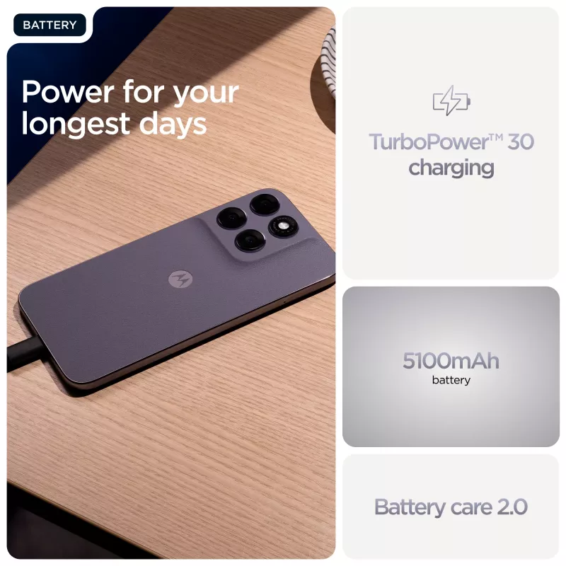 Viedtālrunis Motorola moto g67 6.8 collu (17.3 cm) 5G, MediaTek Dimensity 6300 2.4 GHz, 8 GB RAM, 256 GB, 5200 mAh, Hibrīds Dual SIM, Pelēks