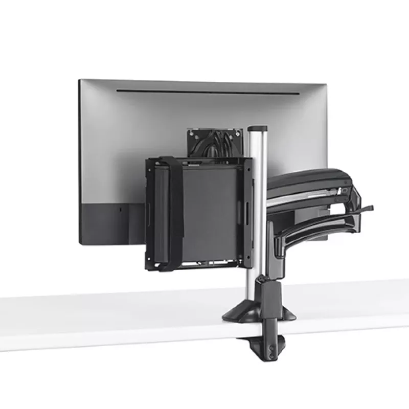 Montāžas komplekts Chief KRA232B — kolonnas stiprinājums plānajam klientam / datoram, tērauds, melns, max slodze 1.36 kg