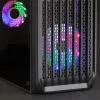 Mars Gaming MC-S2 Black kompakts Micro-ATX spēļu datora korpuss ar 2 FRGB varavīksnes ventilatoriem, priekšējo režģi un pilnu sānu logu