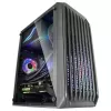 Mars Gaming MC-S2 Black kompakts Micro-ATX spēļu datora korpuss ar 2 FRGB varavīksnes ventilatoriem, priekšējo režģi un pilnu sānu logu