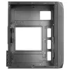 Mars Gaming MC-S2 Black kompakts Micro-ATX spēļu datora korpuss ar 2 FRGB varavīksnes ventilatoriem, priekšējo režģi un pilnu sānu logu