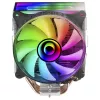 Mars Gaming MCPU-VR Black CPU dzesētājs ar Dual Infinity Mirror ARGB, 4 HCT siltuma caurulēm, 180W TDP, klusu PWM 12cm ventilatoru