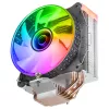 Mars Gaming MCPU-VR Black CPU dzesētājs ar Dual Infinity Mirror ARGB, 4 HCT siltuma caurulēm, 180W TDP, klusu PWM 12cm ventilatoru