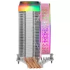 Mars Gaming MCPU-VR Pink CPU dzesētājs ar Dual Infinity Mirror ARGB, 4 HCT siltumcaurulēm, 180W TDP, ultraklusu PWM 12cm ventilatoru
