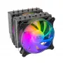 Mars Gaming MCPU-XT Black CPU dzesētājs, divu torņu, 6 HCT siltumcaurules, TDP 300W, 2 ARGB PWM 12cm ventilatori