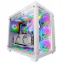 Mars Gaming MCV3 White XXL E-ATX korpuss ar dubulto rūdītā stikla logu