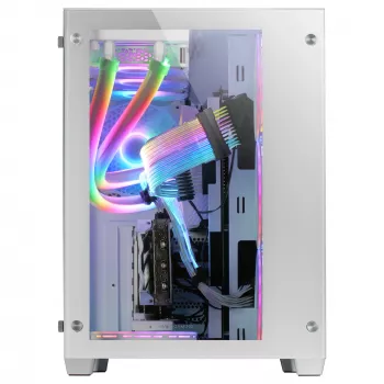 Mars Gaming MCV3 White XXL E-ATX korpuss ar dubulto rūdītā stikla logu