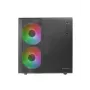Mini Tornis PC Mars Gaming MC-400 Balts 2x 120mm Priekšējie Ventilatori