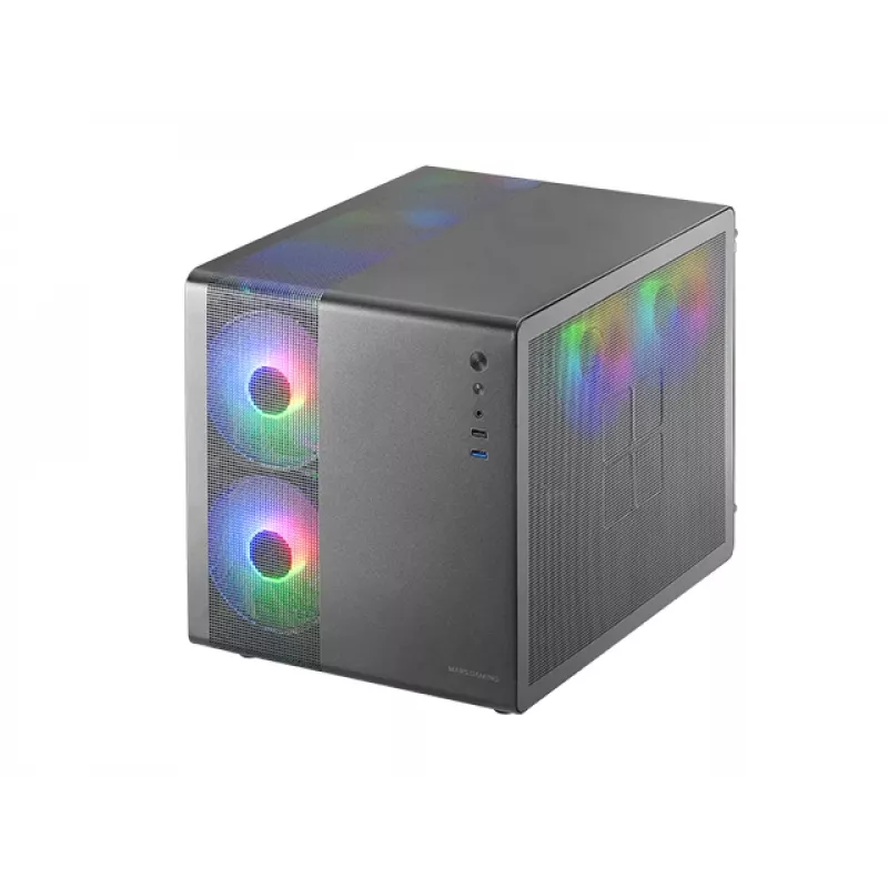 Mini Tornis PC Mars Gaming MC-400 Balts 2x 120mm Priekšējie Ventilatori