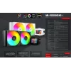 Mars Gaming MLVISION240 — procesora dzesēšanas sistēma, AIO šķidruma dzesētājs, 12 cm, melns