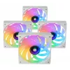 Mars Gaming MFSI4KITW dzesēšanas sistēma 4x120mm ARGB ventilatori ar hub un tālvadību Balts