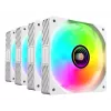Mars Gaming MFSI4KITW dzesēšanas sistēma 4x120mm ARGB ventilatori ar hub un tālvadību Balts