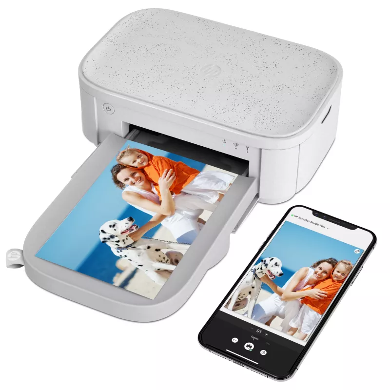 HP Sprocket Studio Plus foto printeris, sublimācijas druka, 300 x 300 DPI, 4 x 6 collas (10x15 cm), Wi-Fi