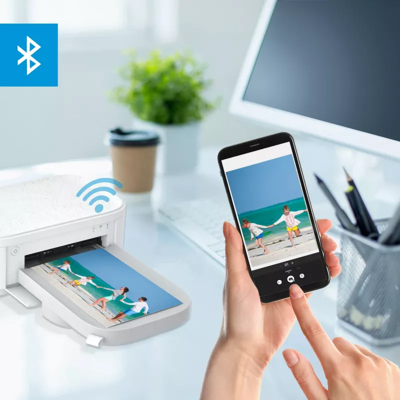 HP Sprocket Studio Plus foto printeris, sublimācijas druka, 300 x 300 DPI, 4 x 6 collas (10x15 cm), Wi-Fi