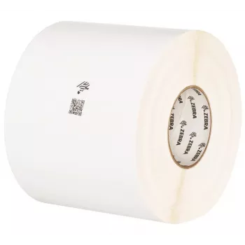 Zebra PolyPro 3000T pašlīmējoša printera etiķete, balta