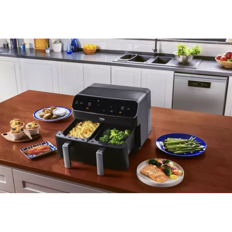 Karstā gaisa fritieris Beko FRL5388B ExpertFry 8.5L 2400W Melns Skārienvadība