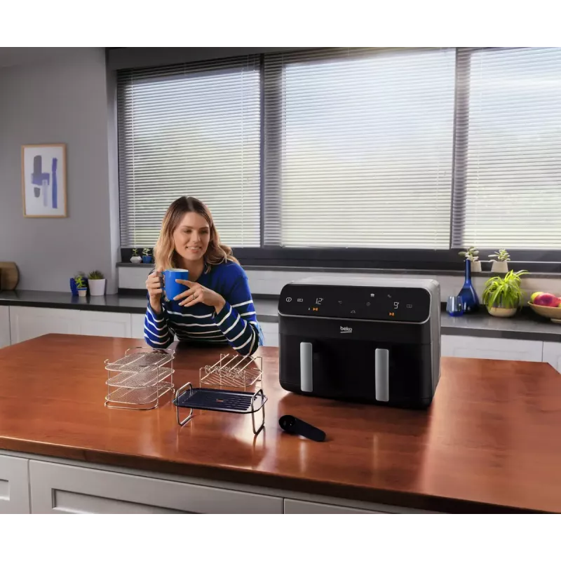Karstā gaisa fritieris Beko FRL5388B ExpertFry 8.5L 2400W Melns Skārienvadība