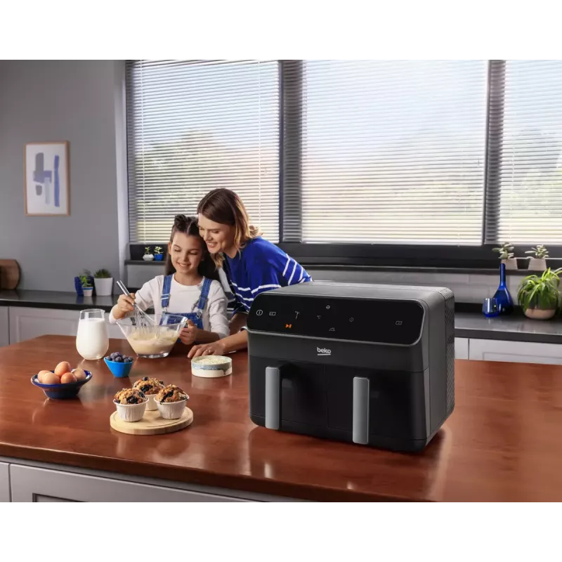 Karstā gaisa fritieris Beko FRL5388B ExpertFry 8.5L 2400W Melns Skārienvadība