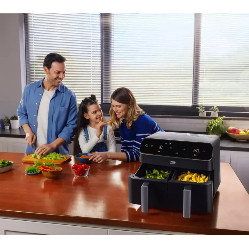 Karstā gaisa fritieris Beko FRL5388B ExpertFry 8.5L 2400W Melns Skārienvadība