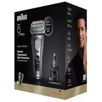 Folijnieks Braun Series 9 Pro+ 9675cc Pelēks Sudrabs Nerūsējošais Tērauds