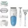 Braun Silk-épil 5 810 + Gillette Venus Trimmer 28 pincetes, zils, balts