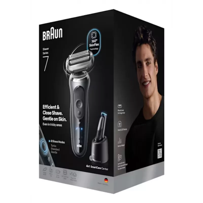 Folijnieks Braun Series 7 72-C7200CC Melns Nerūsējošais tērauds Litija-jonu