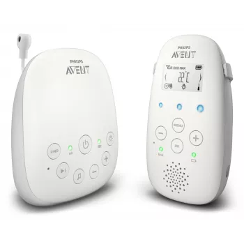 Philips AVENT SCD713/26 video mazuļa monitors 330 m Pelēks, Balts