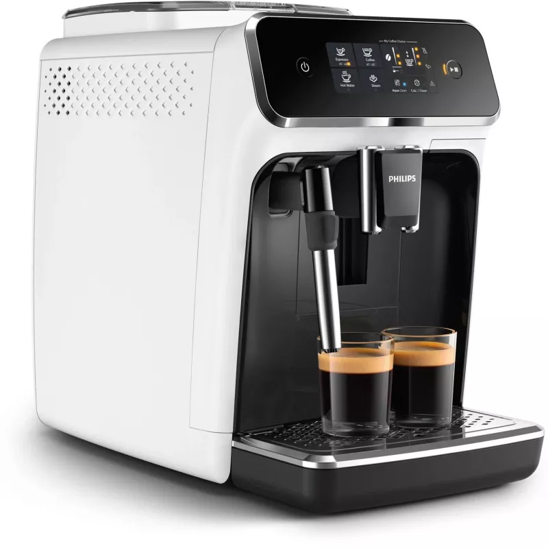 Kafijas automāts Philips Series 2200 EP2223/40 pilnībā automātisks, 1.8 L ūdens tvertne, iebūvēta dzirnaviņas, 2 snīpi, 1500 W, melns