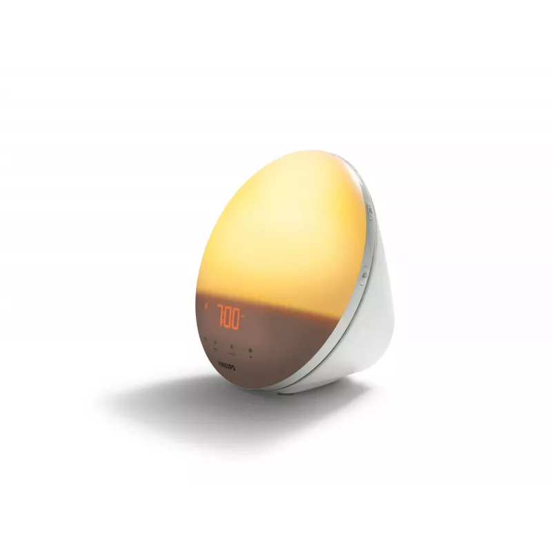 Modinātājpulkstenis ar saullēkta imitāciju Philips SmartSleep HF3519/01 — balts