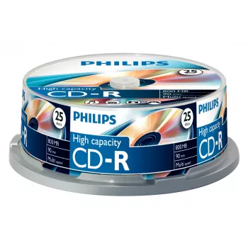 Philips CD-R CR8D8NB25/00 (800 MB, 90 min, 25 gab.)