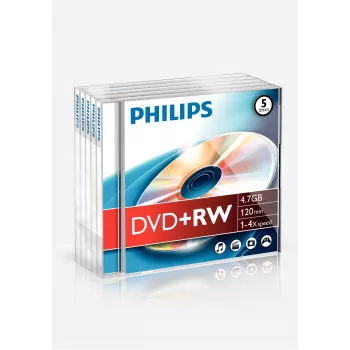 Philips DVD+RW DW4S4J05F/10 pārrakstāms disks 4.7 GB