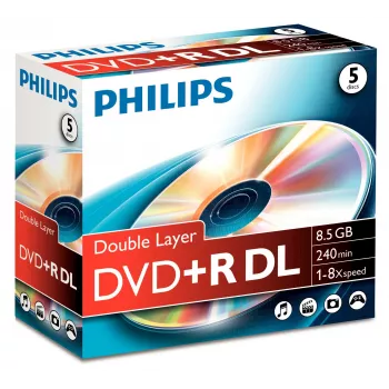 Philips DVD+R DL DR8S8J05C/00 8.5GB 240min 8x