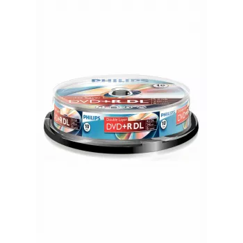 Philips DVD+R DL DR8S8B10F/00 8.5GB 10 gab.