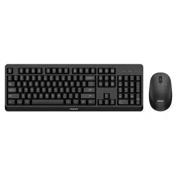 Philips 3000 sērijas SPT6307BL/00 tastatūra un pele komplektā, bezvadu RF, melna