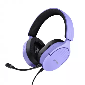 Trust GXT 489P FAYZO FAYZO Spēļu austiņas ar mikrofonu, vadu, melnas, violetas