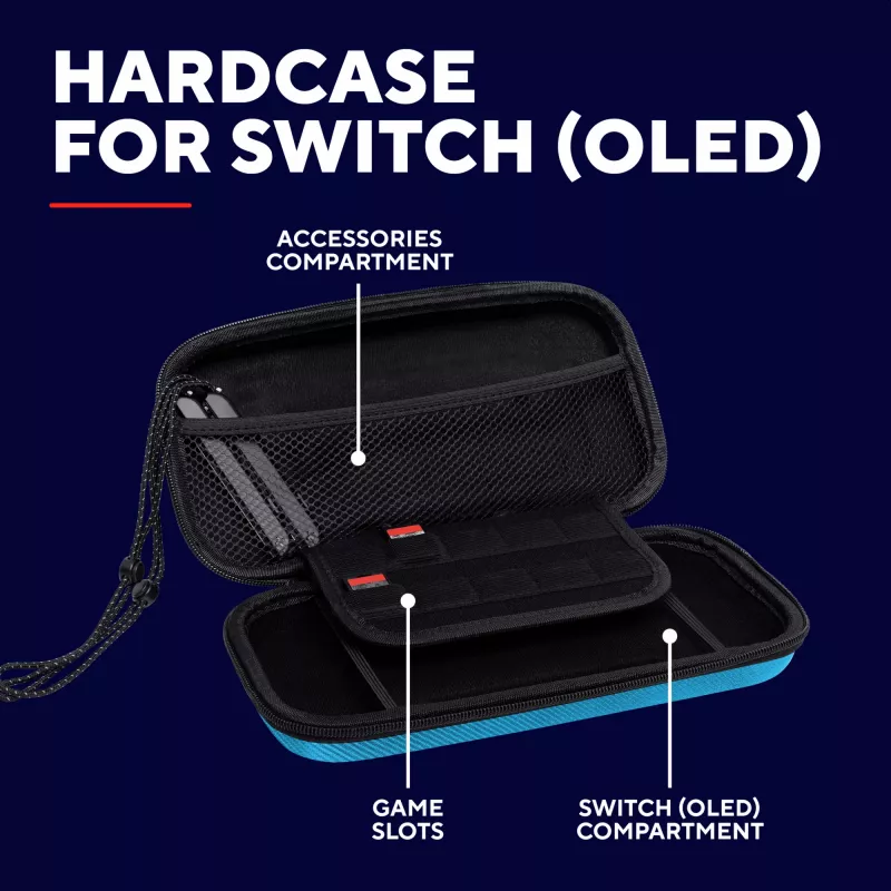 Trust GXT 1248S cietais maciņš Nintendo Switch, melns/zils/sarkans