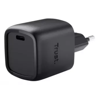 Lādētājs Trust Maxo 30W USB-C GaN iekštelpu ātrlādēšanas melns