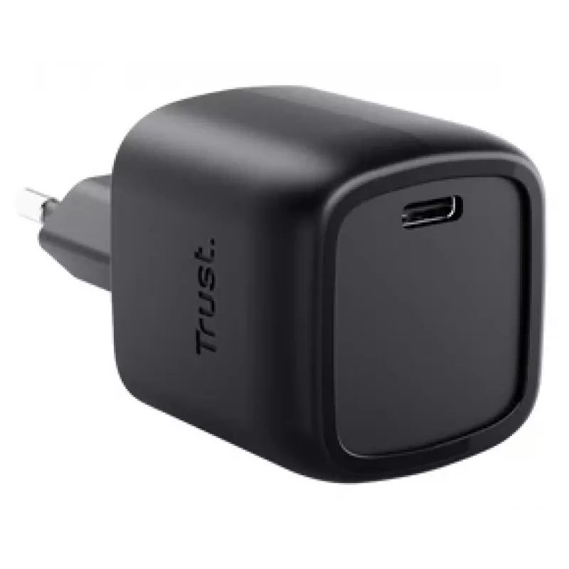 Lādētājs Trust Maxo 30W USB-C GaN iekštelpu ātrlādēšanas melns