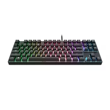 Trust GXT 864 Cada Gaming USB QWERTY Angļu Melna tastatūra