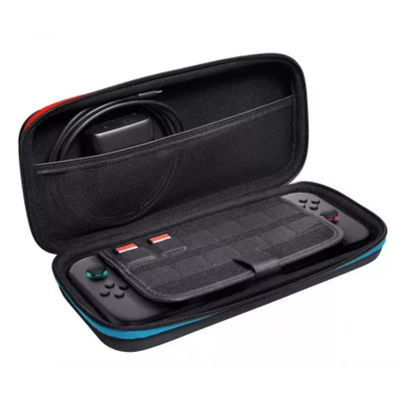 Cietais futrālis Nintendo Switch 2 TRUST GXT1251 Melns – aizsargājošs ceļojumu maciņš, izturīgs dizains