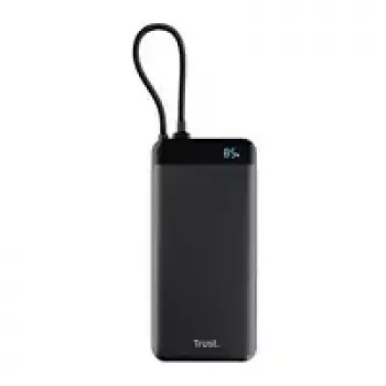 Power bank TRUST Fiera 20000 mAh — 2x USB-C, Melns