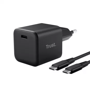 Lādētājs TRUST Maxo Ultra-small 65W GaN USB-C Melns ar 2m kabeli