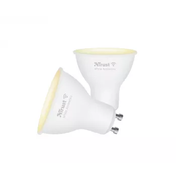 Trust 71296 viedā spuldze GU10 WiFi baltā gaisma 2 gab.