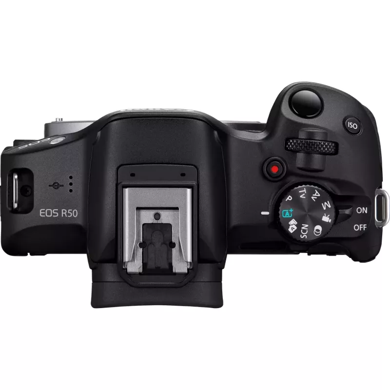 Canon EOS R50 bezspoguļu kameras komplekts ar RF-S 18-45mm un RF 75-300mm objektīviem