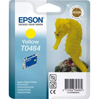 Epson T0484 dzeltenā kasetne (orģinālā, pigmenta tinte)
