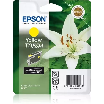 Epson Lily Singlepack Yellow T0594 UltraChrome K3, dzeltena pigmenta tinte, 1 gab.