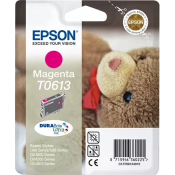 Epson Teddybear viena kasetne Magenta T0613 DURABrite Ultra tinte