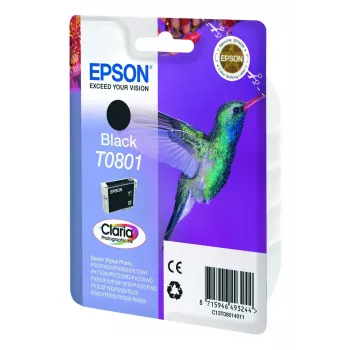 Epson T0801 Claria Photographic Ink melna vienkrāsas kasetne