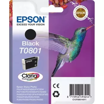 Epson T0801 Claria Photographic Ink melna vienkrāsas kasetne
