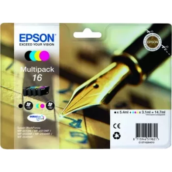 Epson C13T16264010 oriģinālās tintes kasetnes DuraBrite Ultra – 4 krāsu komplekts